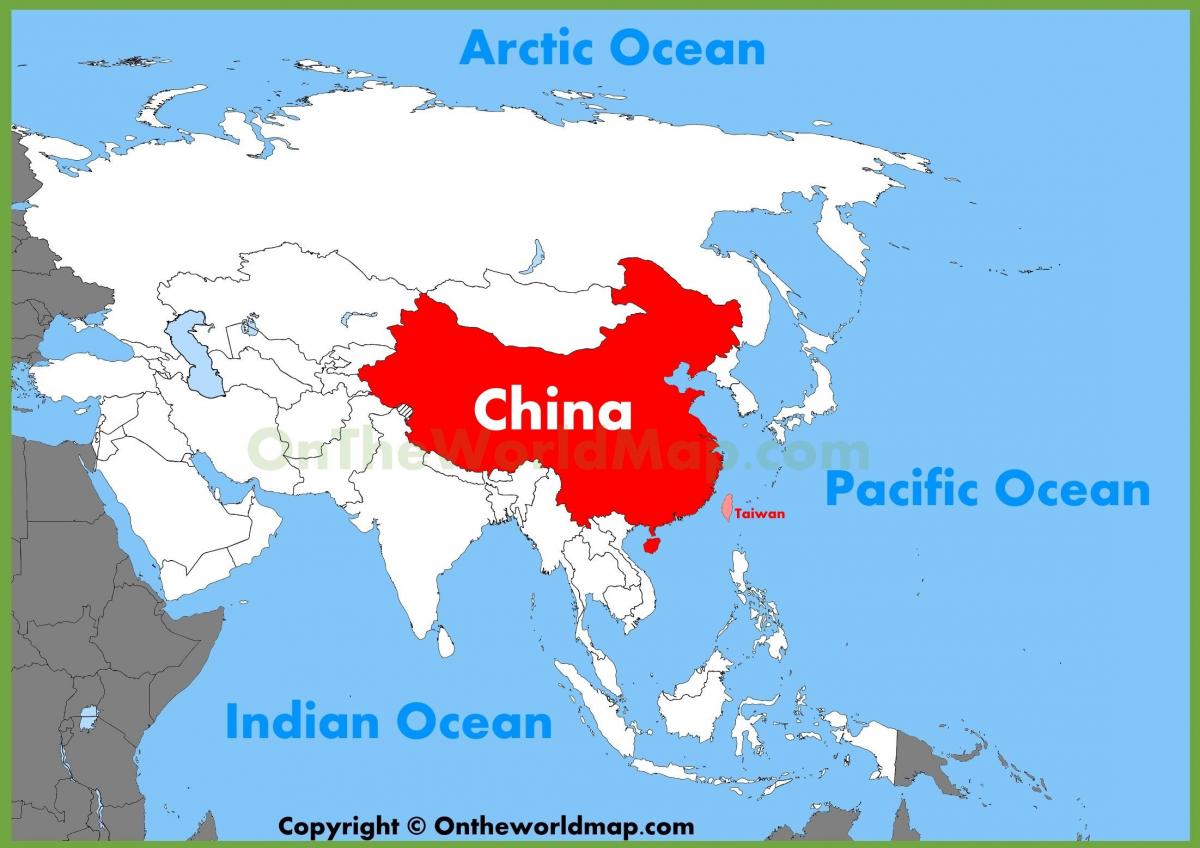 Chiny mapa Azji