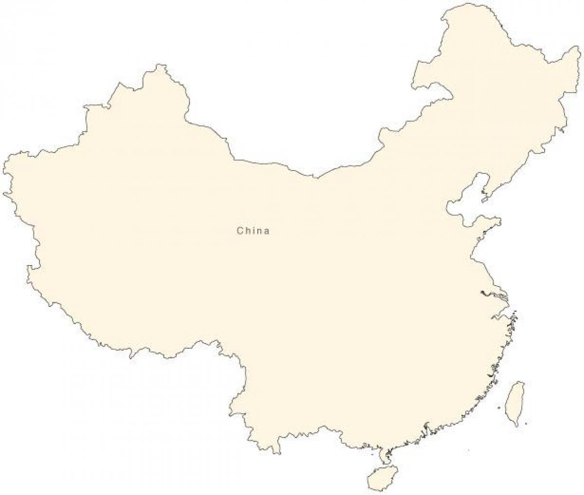 Chiny prosty mapie