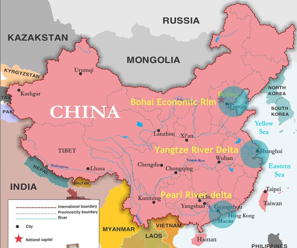 karta portów Chin