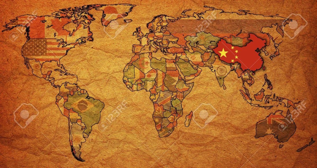 Chiny stara mapa