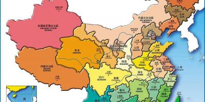 Mapa prowincji Chin