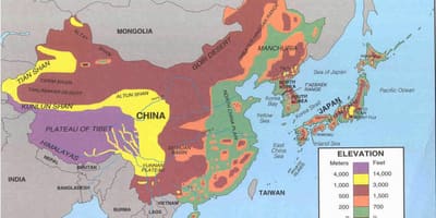 Mapa Chin pustyni