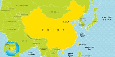 Chiny mapa dla dzieci