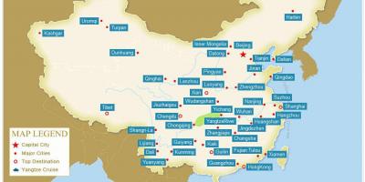 Mapa Chin z miastami