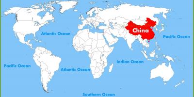 Mapa świata z Chin