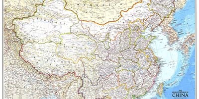 Mapa Republiki Chiny