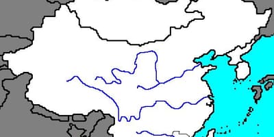 Pusta mapa Starożytnych Chin
