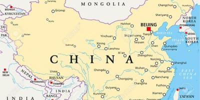 Chiny mapa stolicy