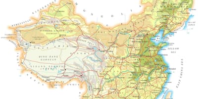 Chiny mapy topograficzne